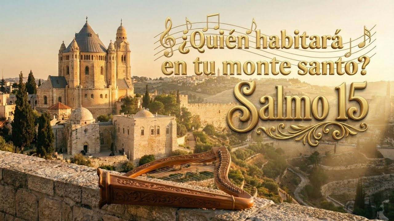 Quien morará en Tu monte santo? 🕊️ | Salmo 15 Adoración Bíblica con Arpa y Lira [ 4K ]  