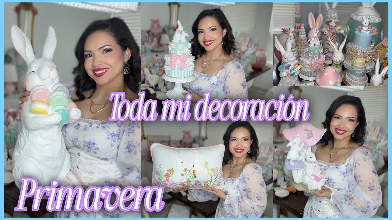 Primavera 2026 💐 Haul les muestro toda mi decoración para primavera/pascua 