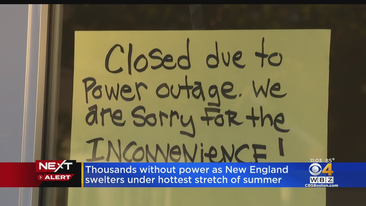 Thousands without power as temperatures rise in Massachusetts