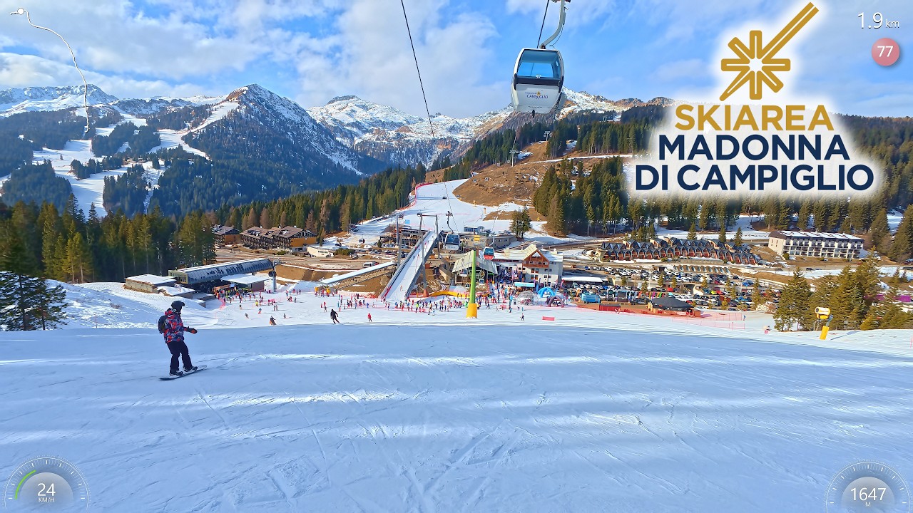 Madonna di Campiglio Ski Day 🎿 Resort Overview: Dolomites 🇮🇹 Campiglio Marilleva Folgarida Pinzolo
