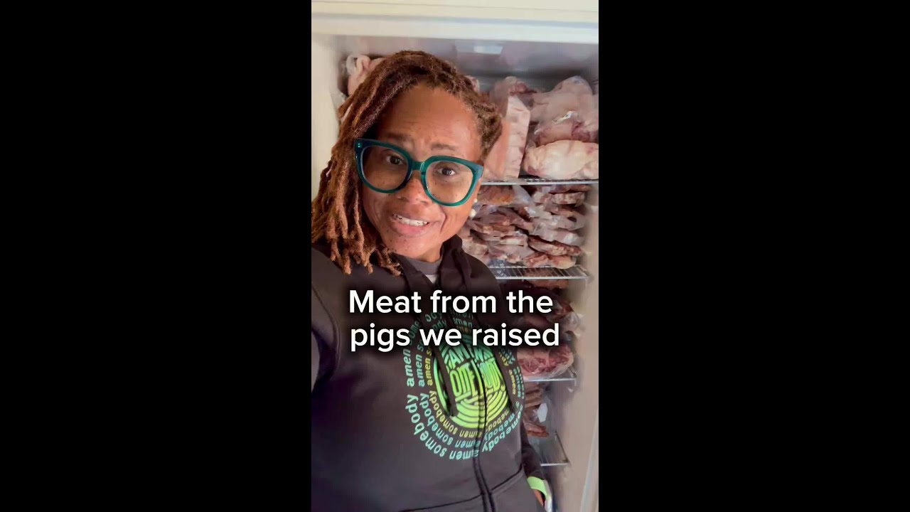 Meat from the pigs we raised #AmenSomebody