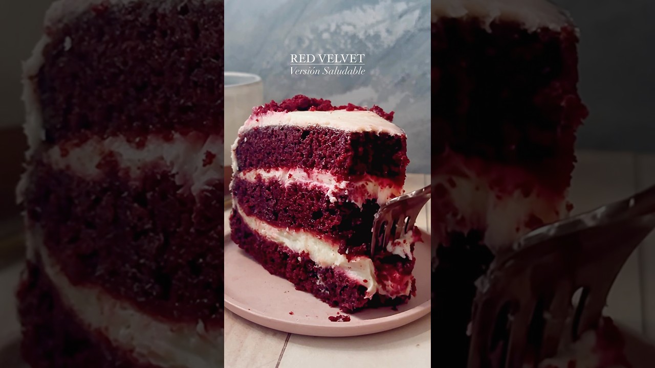 RED VELVET SALUDABLE ❤️ #recetassaludables #redvelvet #receta #torta #ricoysano #redvelvetcake #rico