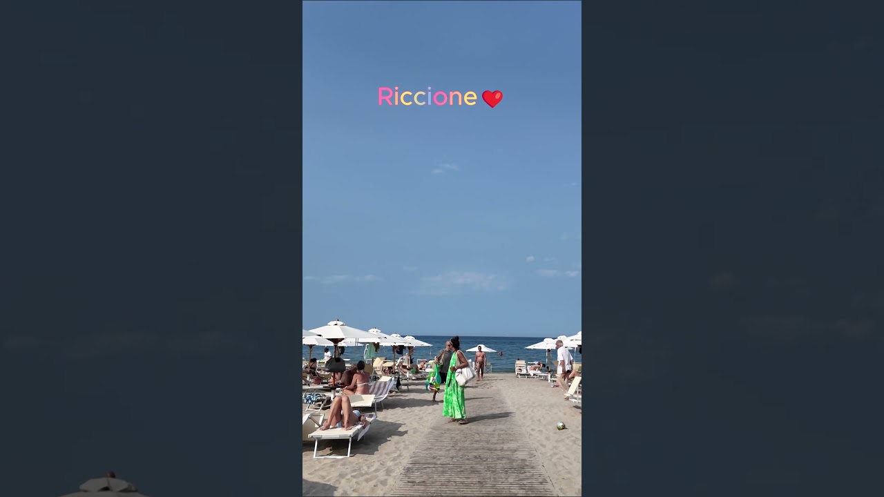 Beach Day Bliss in Riccione ☀️🏖️🇮🇹 #ItalianSummer