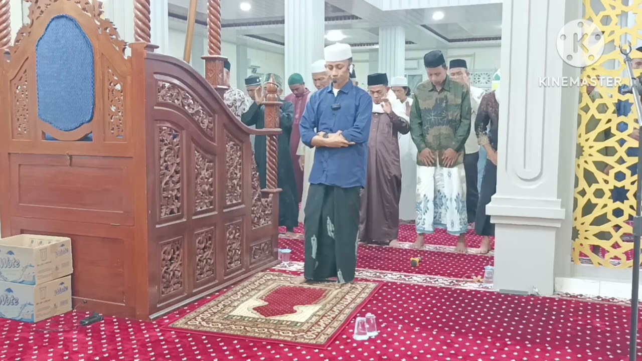 SHOLAT TARAWIH MALAM KE 20 RAMADHAN DI MASJID JAMI' NURUL IMAN RANTAU BAIS 