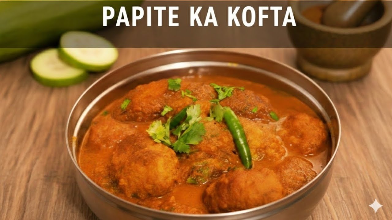 Kya aapne kabhi try kiya hai?Agar Nahi?To aaj zaroor banaiyeTasty Papaya Kofta कच्चे पपीते के कोफ्ते