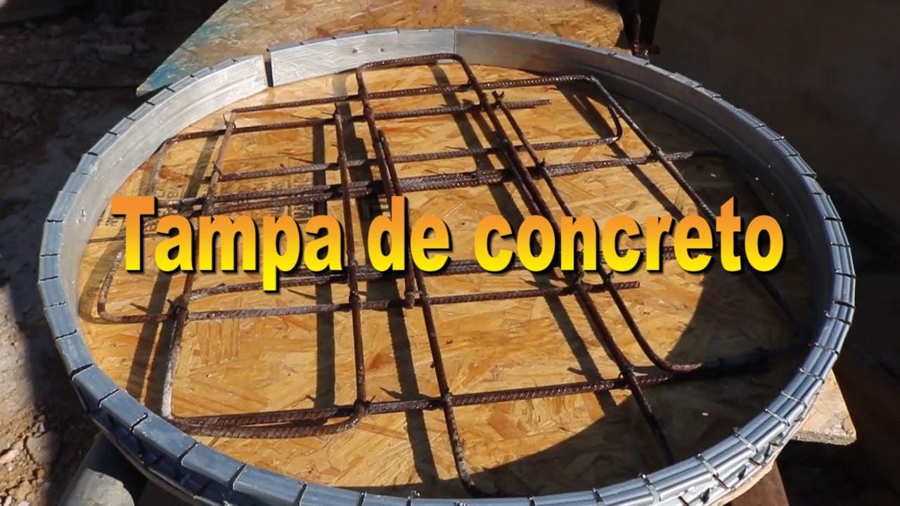 tampa redonda de concreto