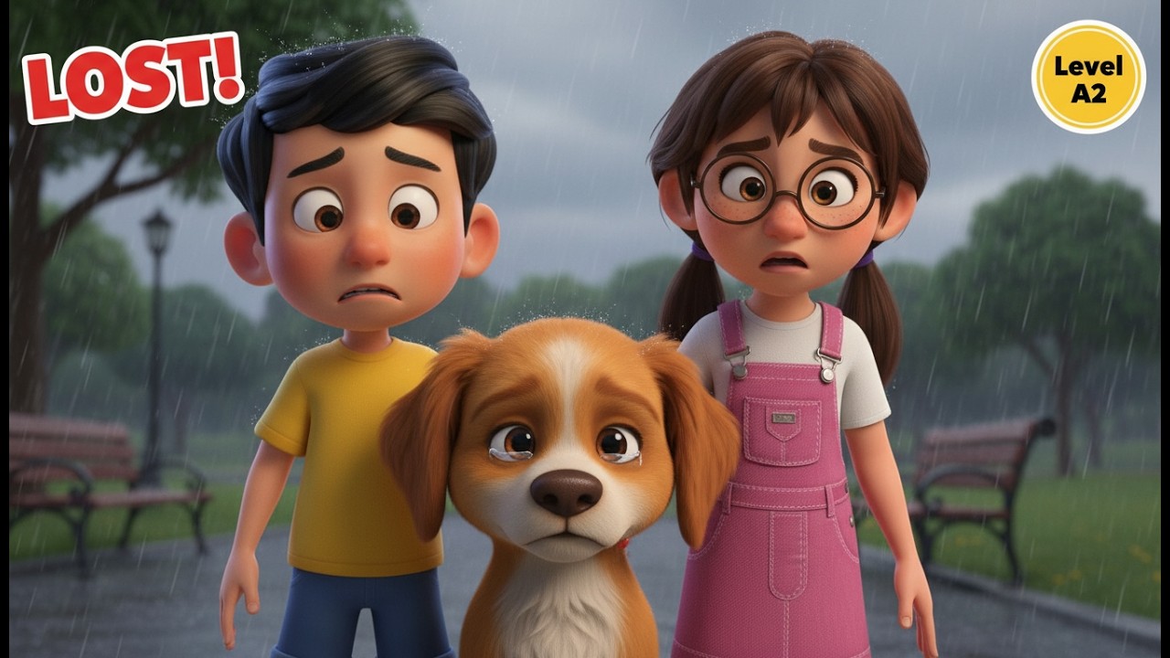 Help! The Puppy is Lost! 🐶 | Learn English Through Story (A2)