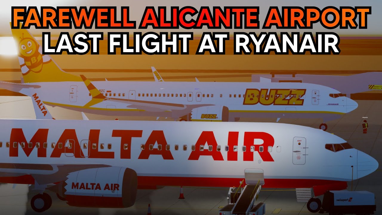 FAREWELL ALICANTE AIRPORT AT RYANAIR.. (Roblox)