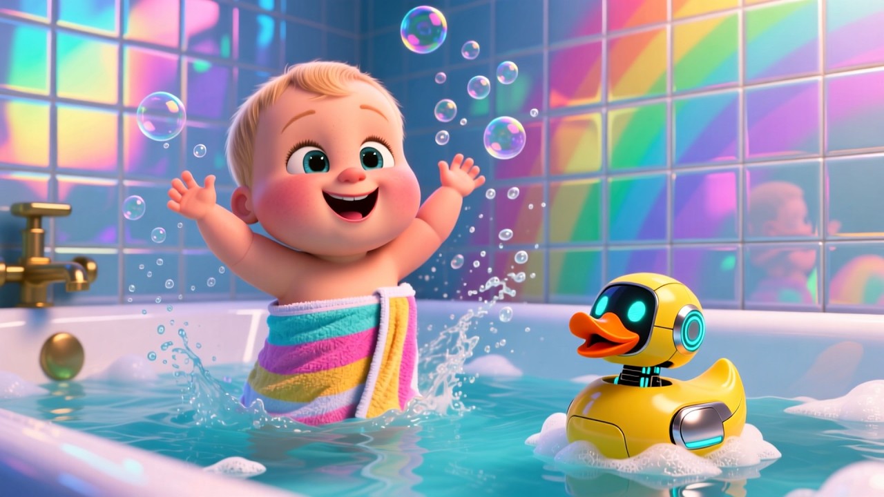 Двойная пена в ванне! 🛁 | Веселая песенка для купания для детей | Подпевайте!