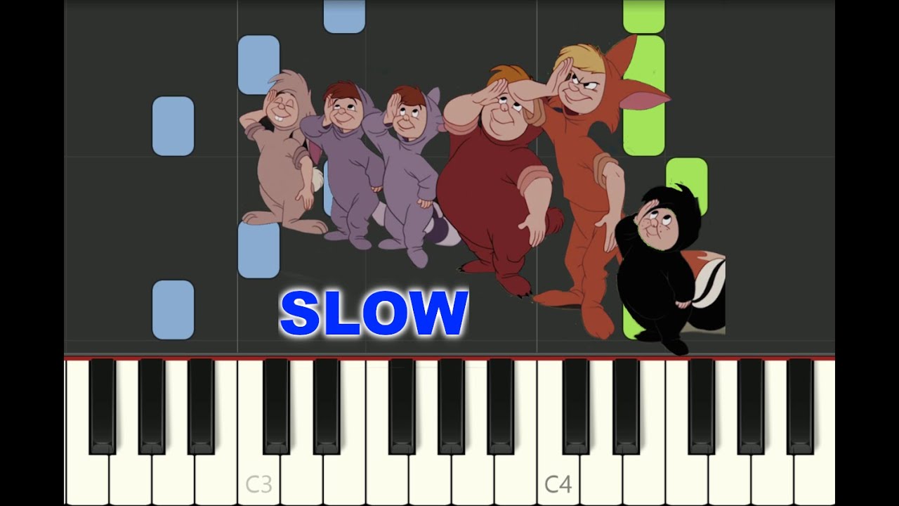 SLOW piano tutorial 