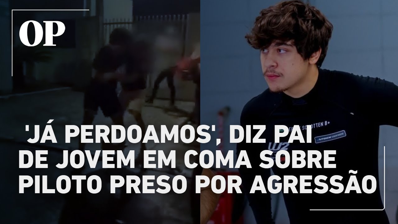 Pai de jovem em coma sobre piloto Pedro Turra, preso por agress&atilde;o: 'J&aacute; perdoamos'