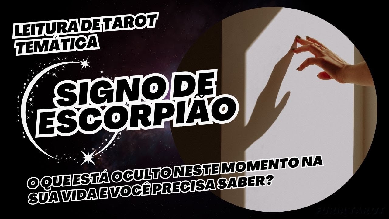 ESCORPIÃO💌O que está oculto… você sabe de tudo…🤷🏻‍♀️