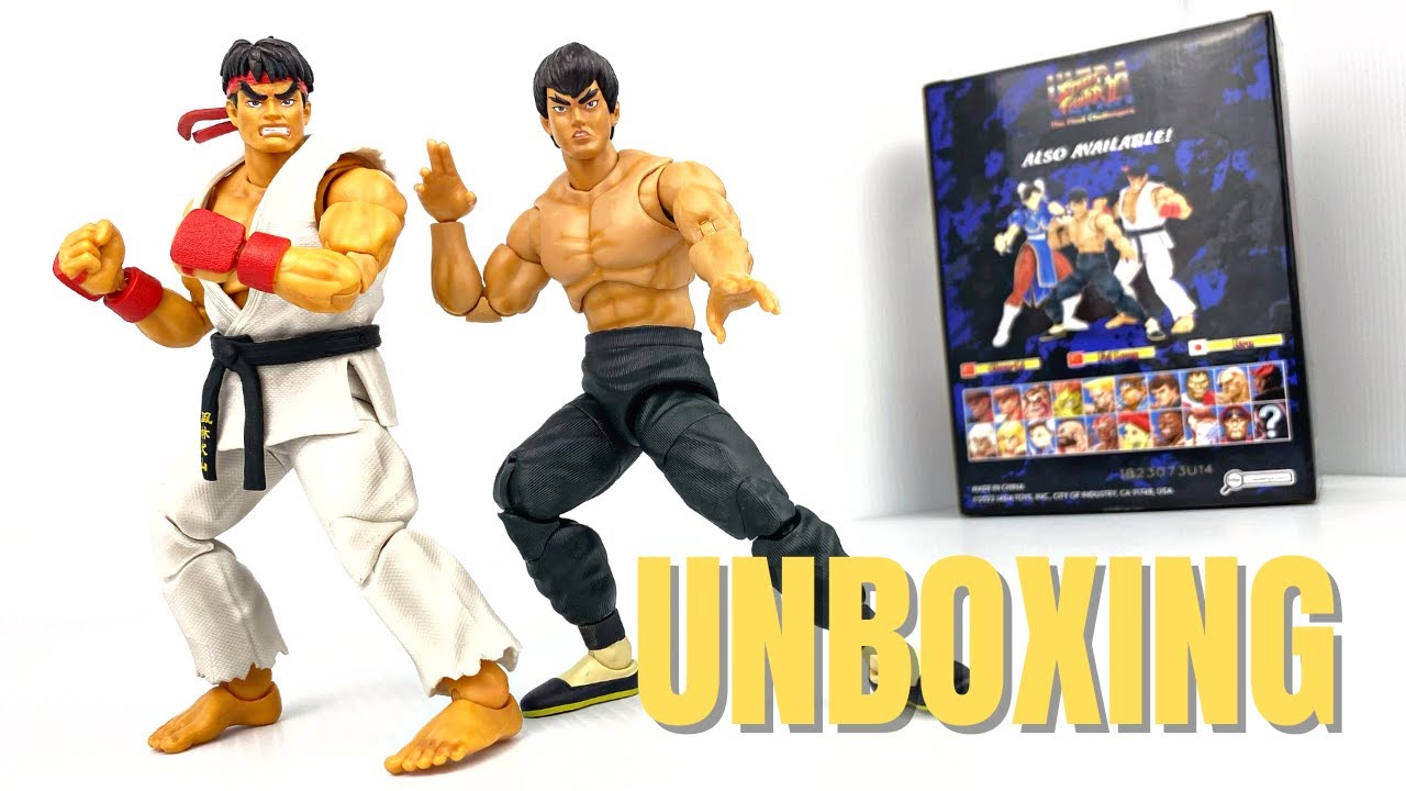RYU Y FEI LONG DE JADA TOYS STREET FIGHTER 2 ULTRA UNBOXING Y COMPARACIONES