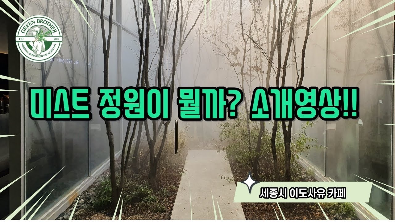 세종시 이도사유 카페 미스트 정원 탐방/ A Visit to the Mist Garden of Idosayu Cafe in Sejong City