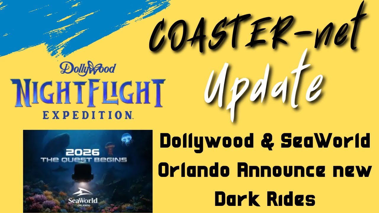 Dollywood и SeaWorld Orlando анонсируют новые аттракционы Dark Rides на 2026 год — обновление COA...
