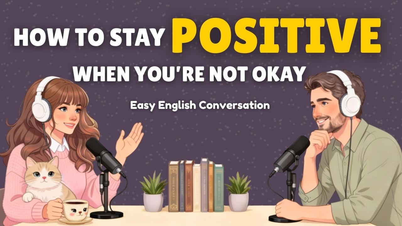 How to Stay Positive in Hard Times | Easy English Conversation Podcast