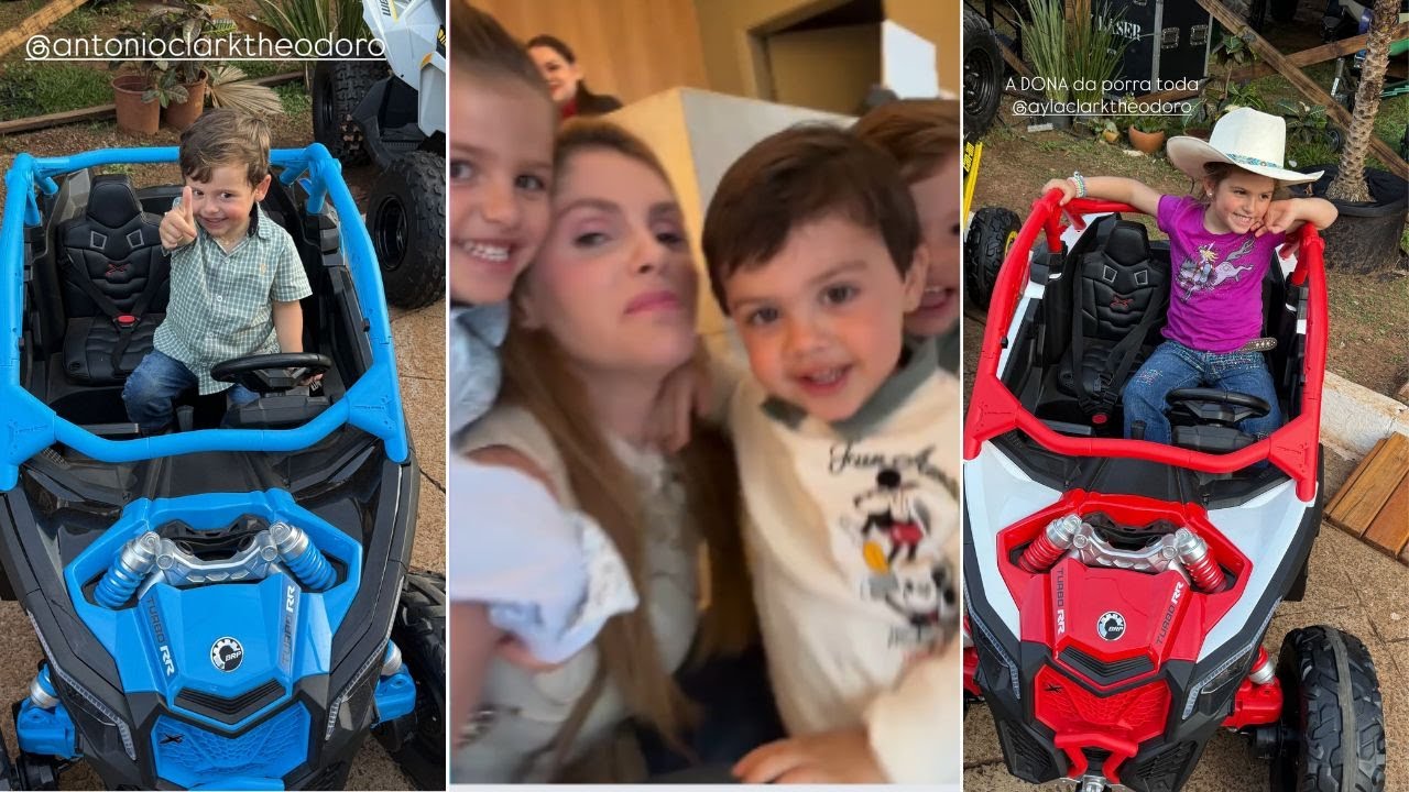 BARBARA EVANS MOSTRA DETALHE DO PASSEIO COM A FAM&Iacute;LIA