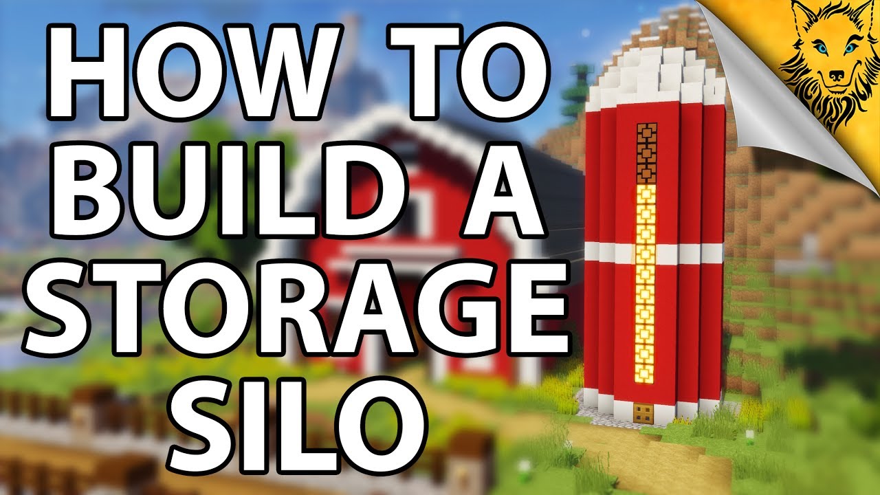 Minecraft: How To Build A Storage Silo! [Tutorial]