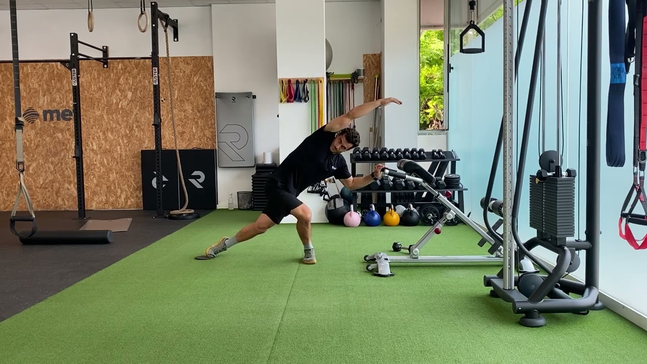 Lateral Fascia dynamic Stretch - Estiramiento din&aacute;mico de fascia lateral