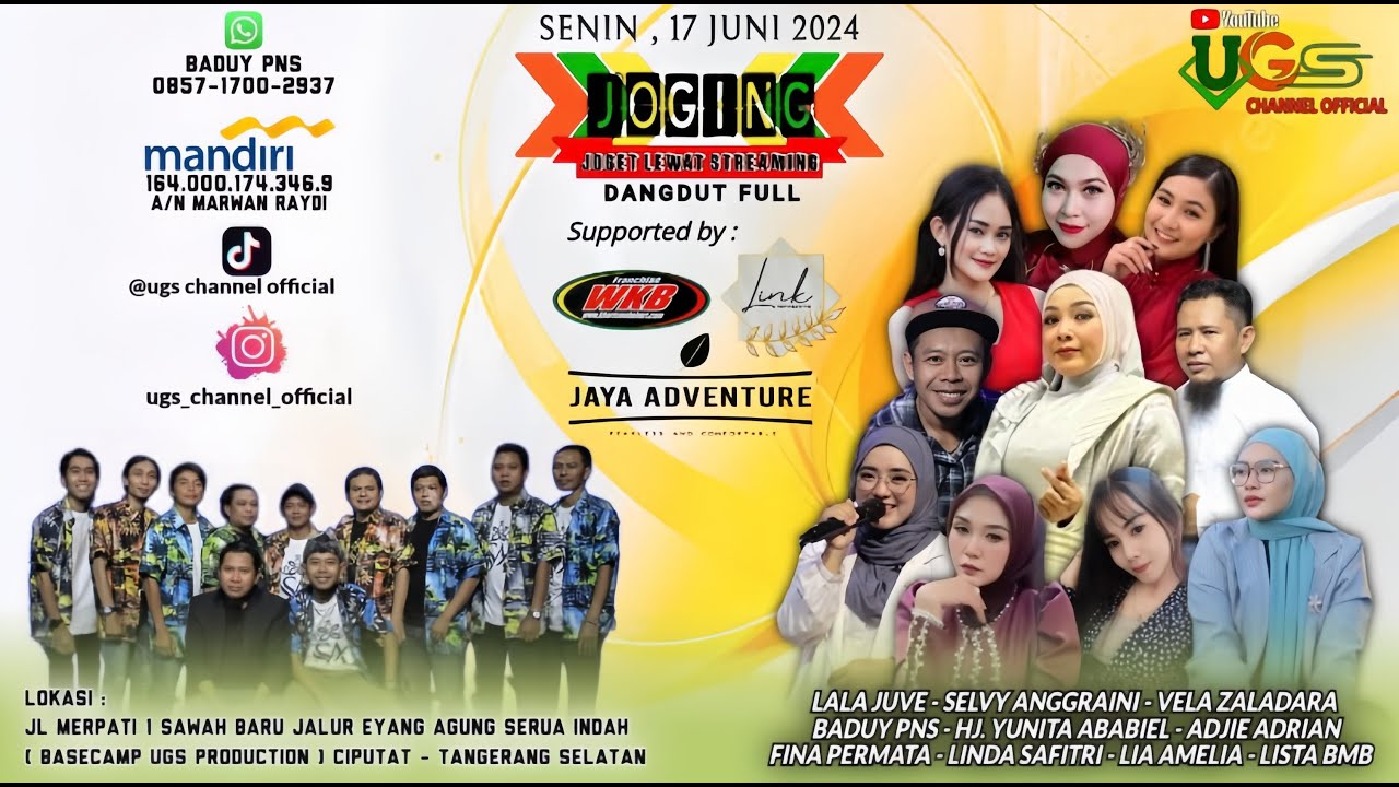 Live Streaming Ugs Channel Official -  Jogging -  Spesial Idul Adha - 17 JUNI 2024
