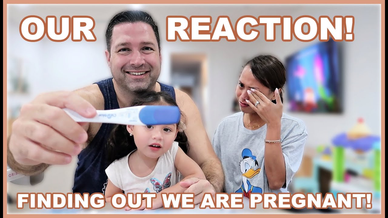 FINDING OUT WE ARE PREGNANT AGAIN! 3RD BABY REACTION! ❤️ | rhazevlogs