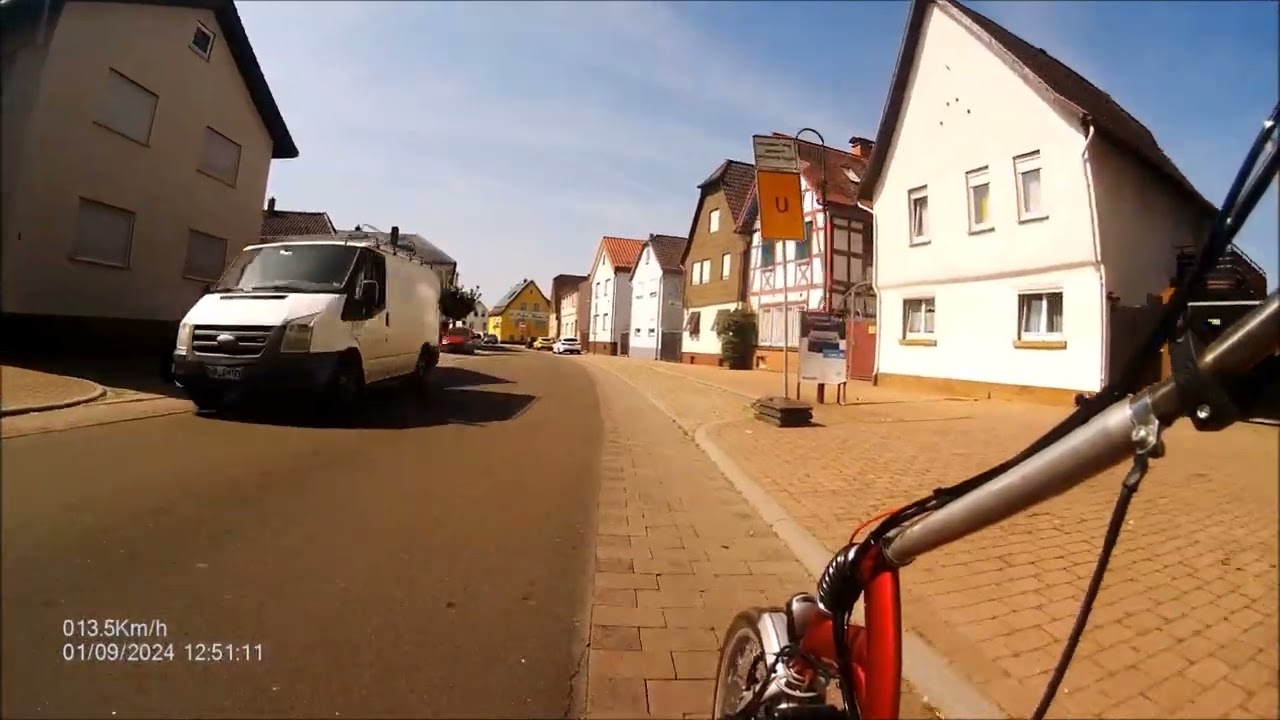 Van Raam Easy Rider: Fahrt durch Biblis
