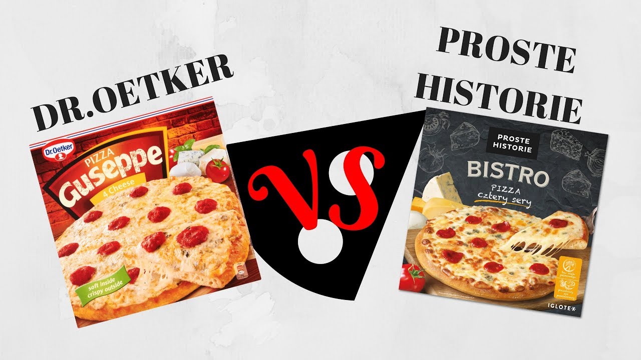PORÓWNANIE PIZZY MROŻONYCH GUSEPPE I BISTRO (4 sery)