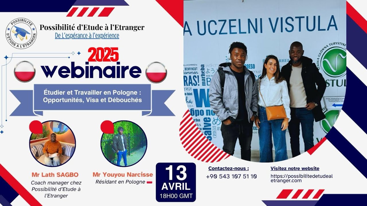 Etudier et Travailler en Pologne Opportunités, Visa et Débouchés 2025