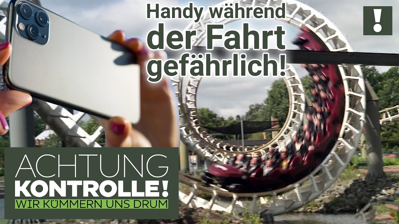 Tödliches Geschoss in der Achterbahn?! Handy muss weggepackt werden! | Achtung Kontrolle