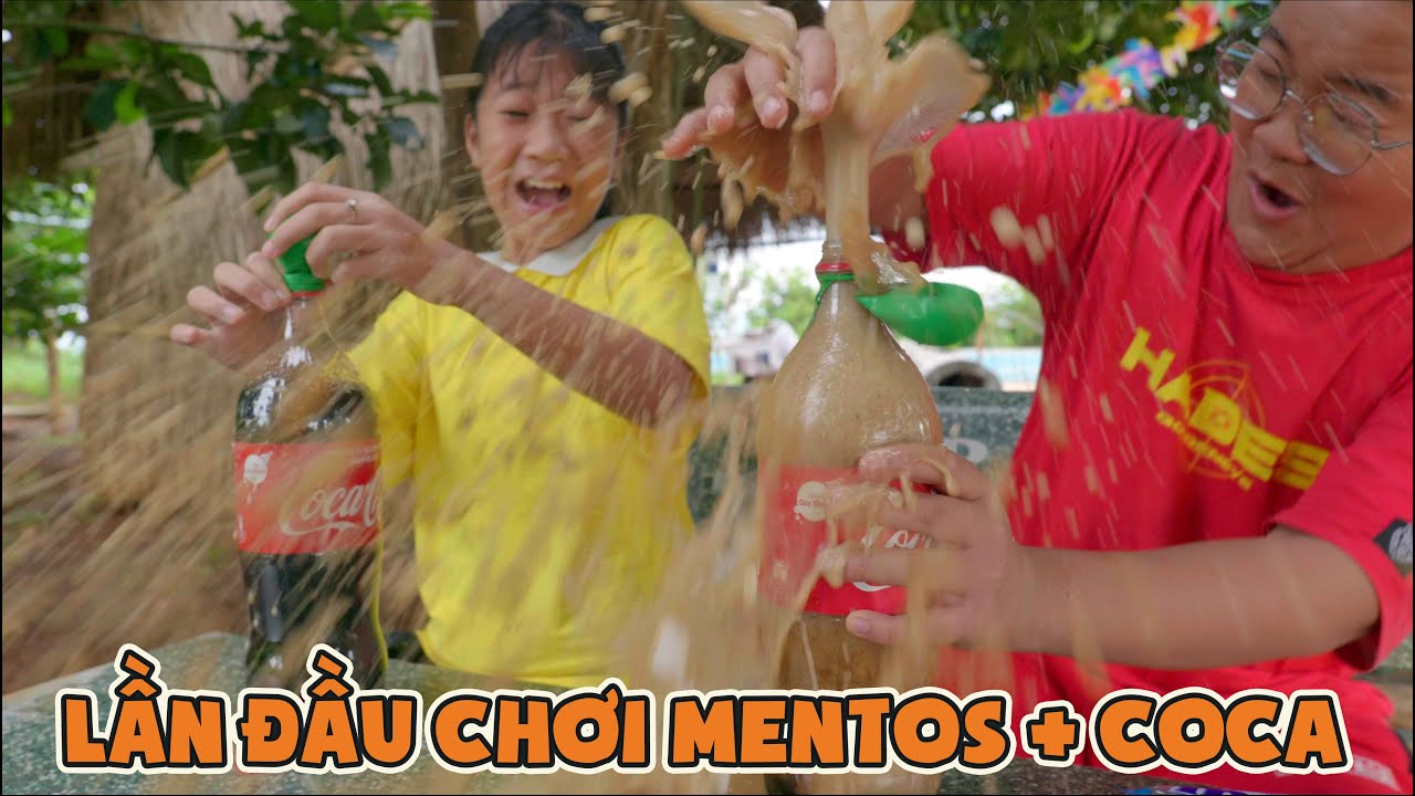 Lần Đầu Phú Mập Chơi Thả Mentos Vào Cocacola