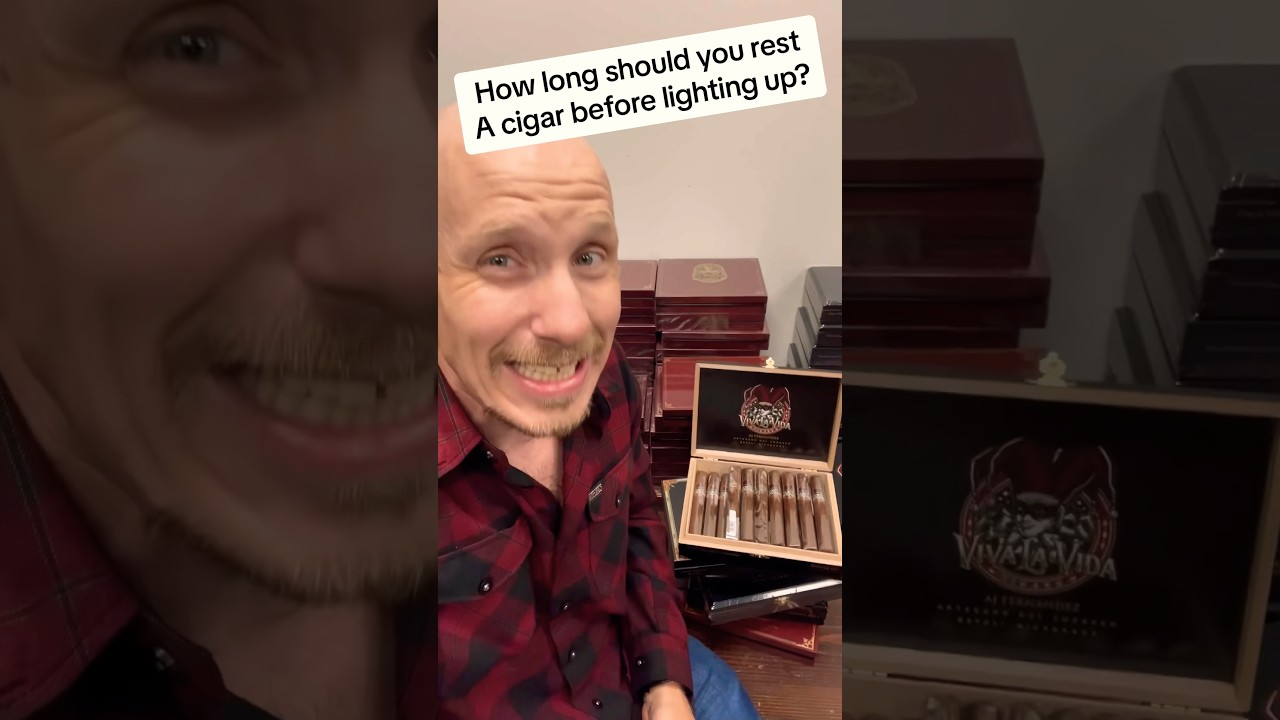 Rest cigars before enjoying???#cigars #cigarsdaily #shorts