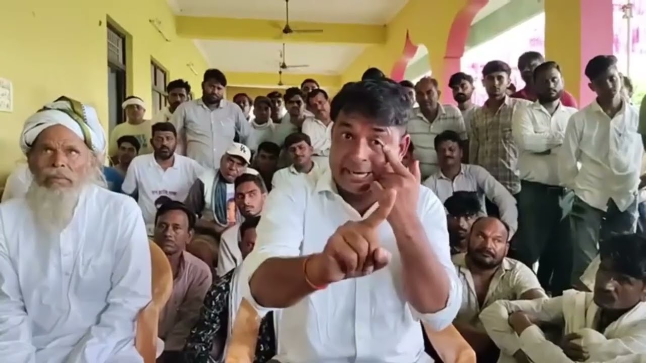 Dungri dam ke protest mai naresh meena