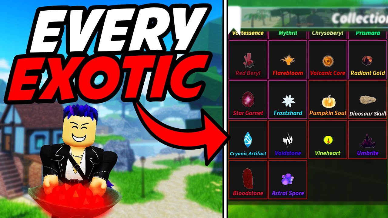 I got EVERY EXOTIC in Prospecting! (Roblox)