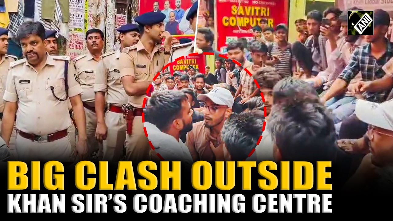 Chaos outside Khan Sir&rsquo;s coaching center in Patna, Major clash breaks out; heavy security deployed
