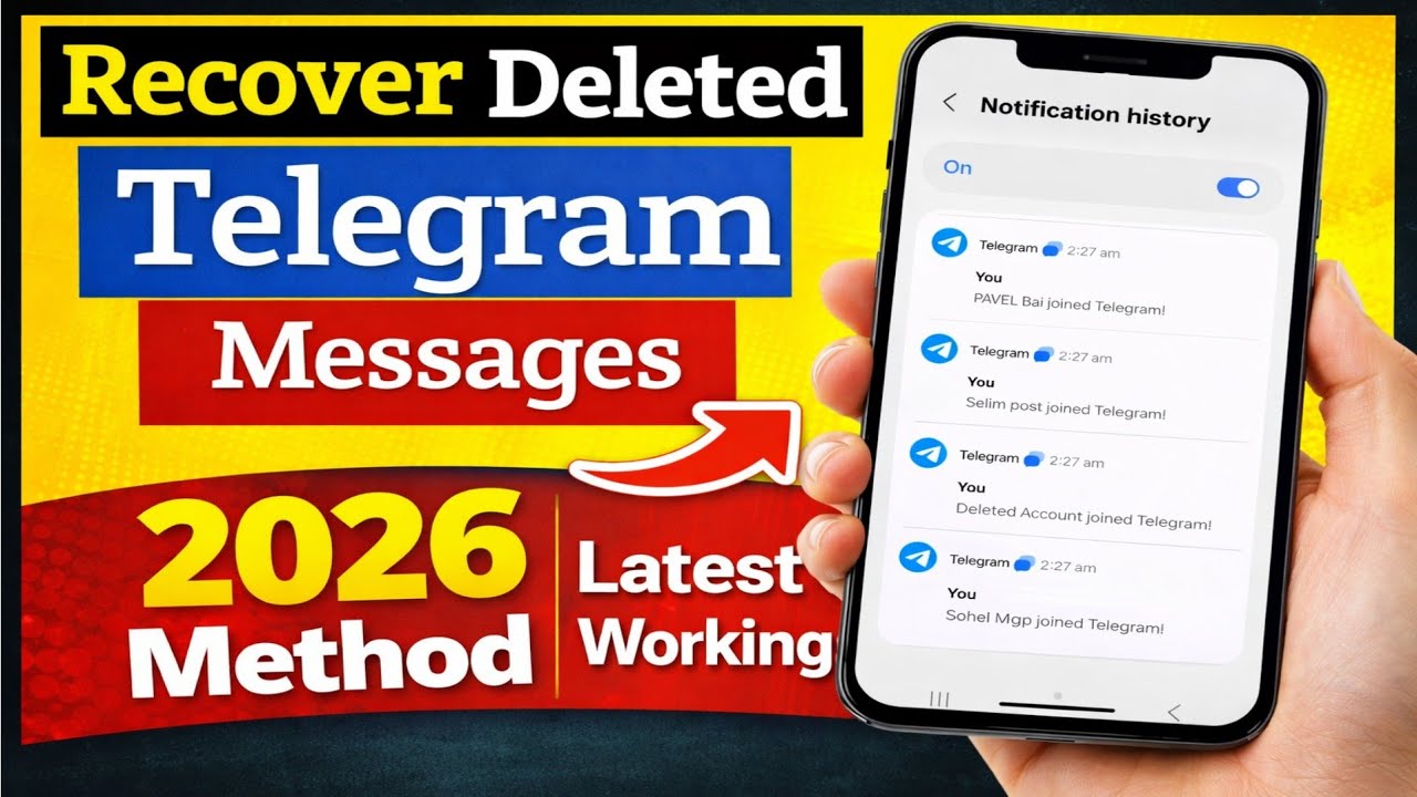 Recover Telegram Deleted Messages (2026) | Telegram Chat Recovery