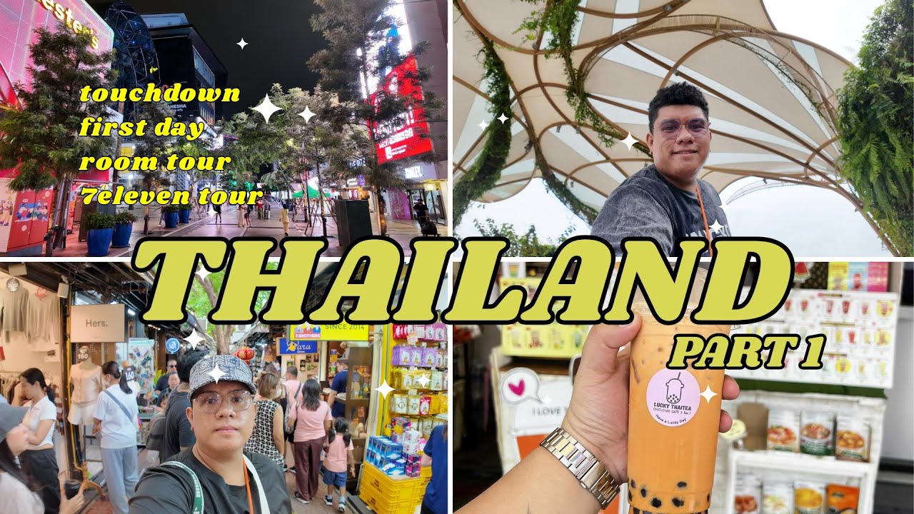 Arrived in Bangkok! My First 7-Eleven Tour + Room Tour| Where to stay? | Joshua Maniquis Vlogs