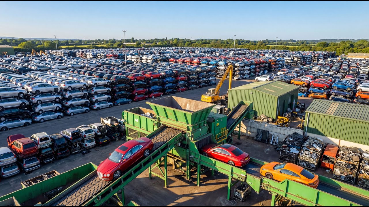 Inside the Recycling Factory – How Millions of Old Cars Become Steel Pipes