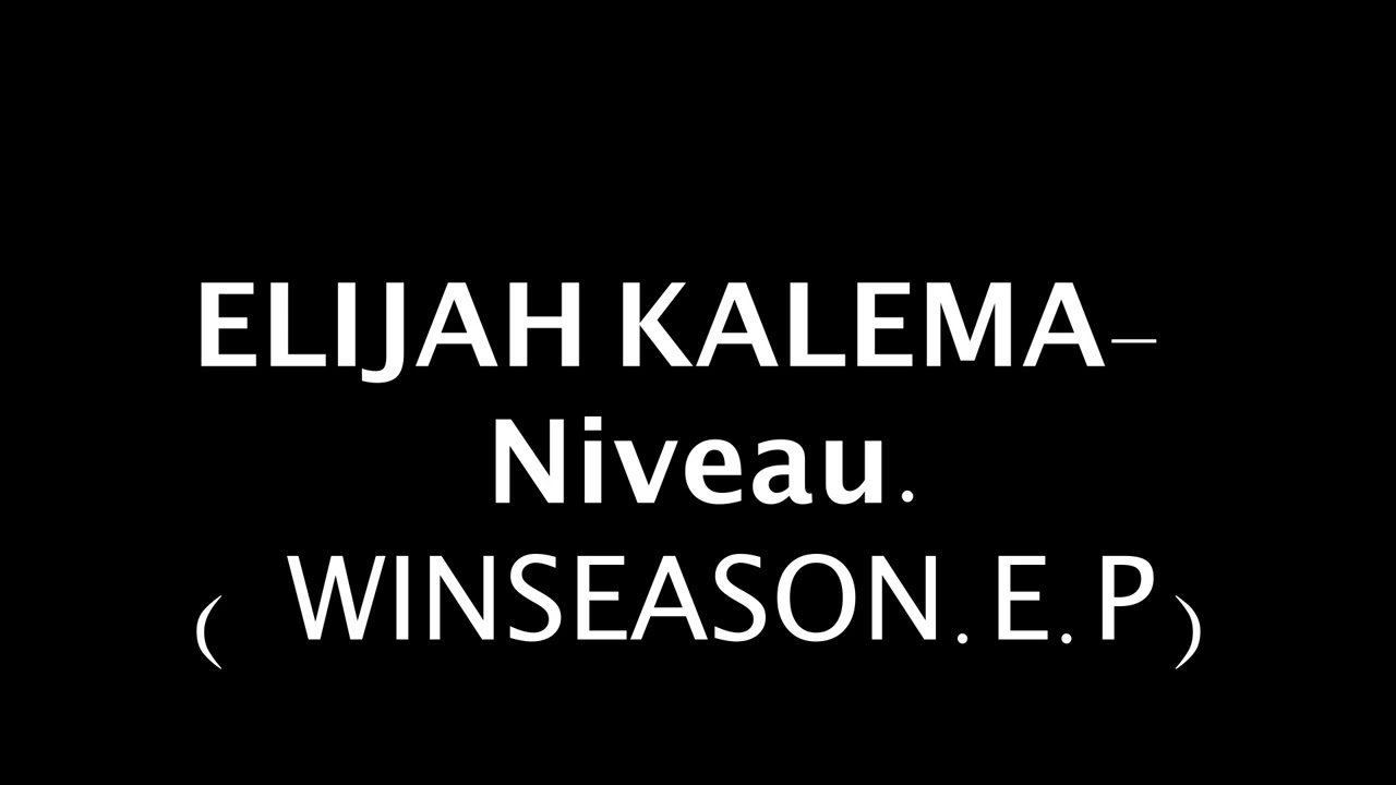 Elijah Kalema - Niveau. (Prod.by Fxnder)