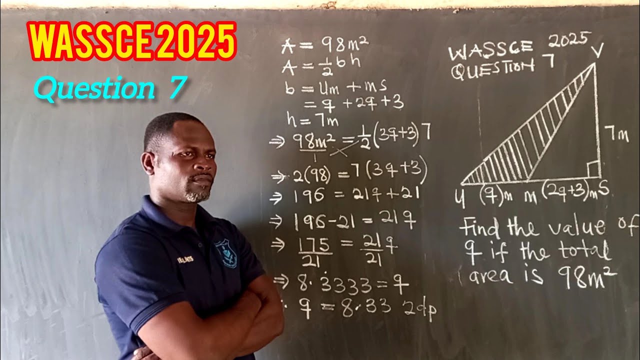 Вопрос 7 экзамена WASSCE 2025 || Menalights tv