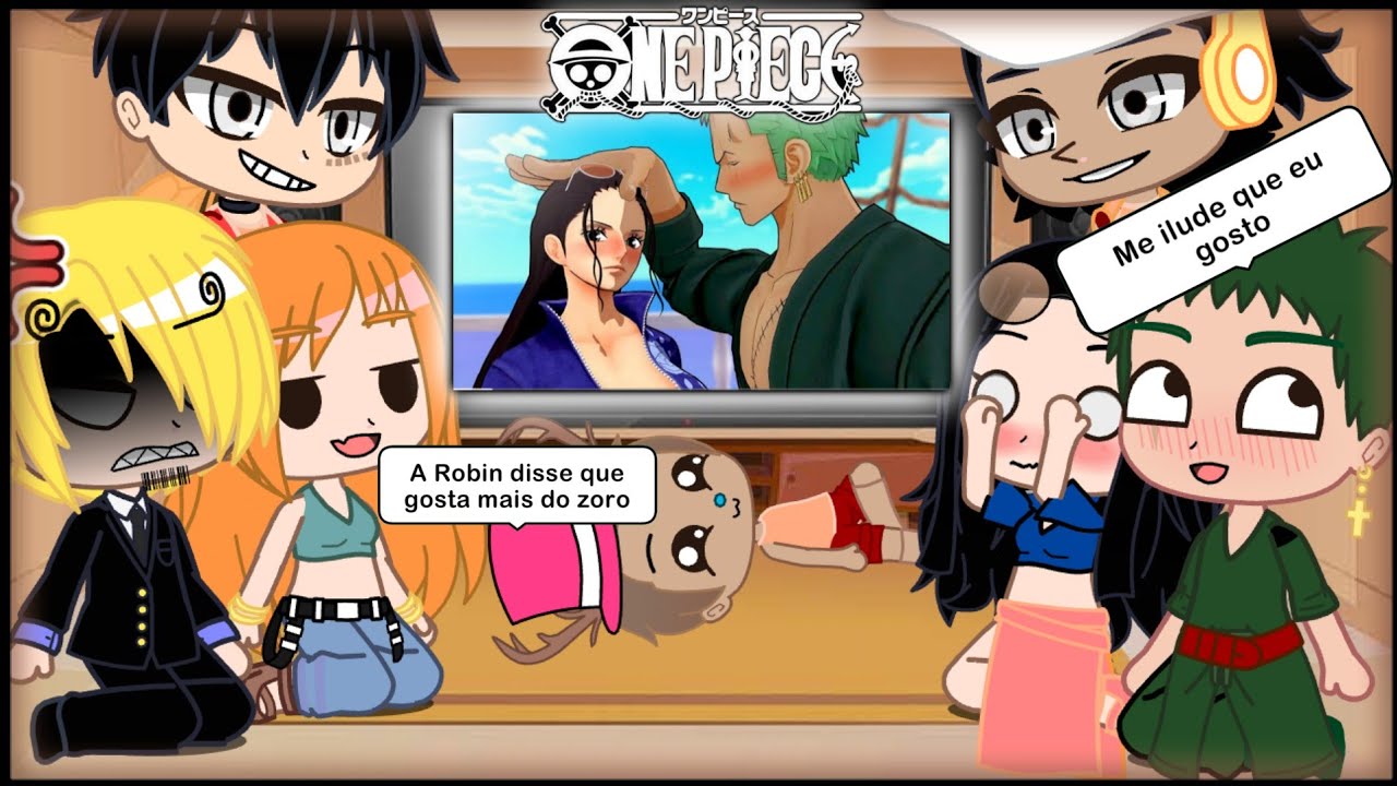 Mugiwaras react ZORO e ROBIN se consideram uma FAMÍLIA?? Zoro e Robin Respondem no One Piece VR