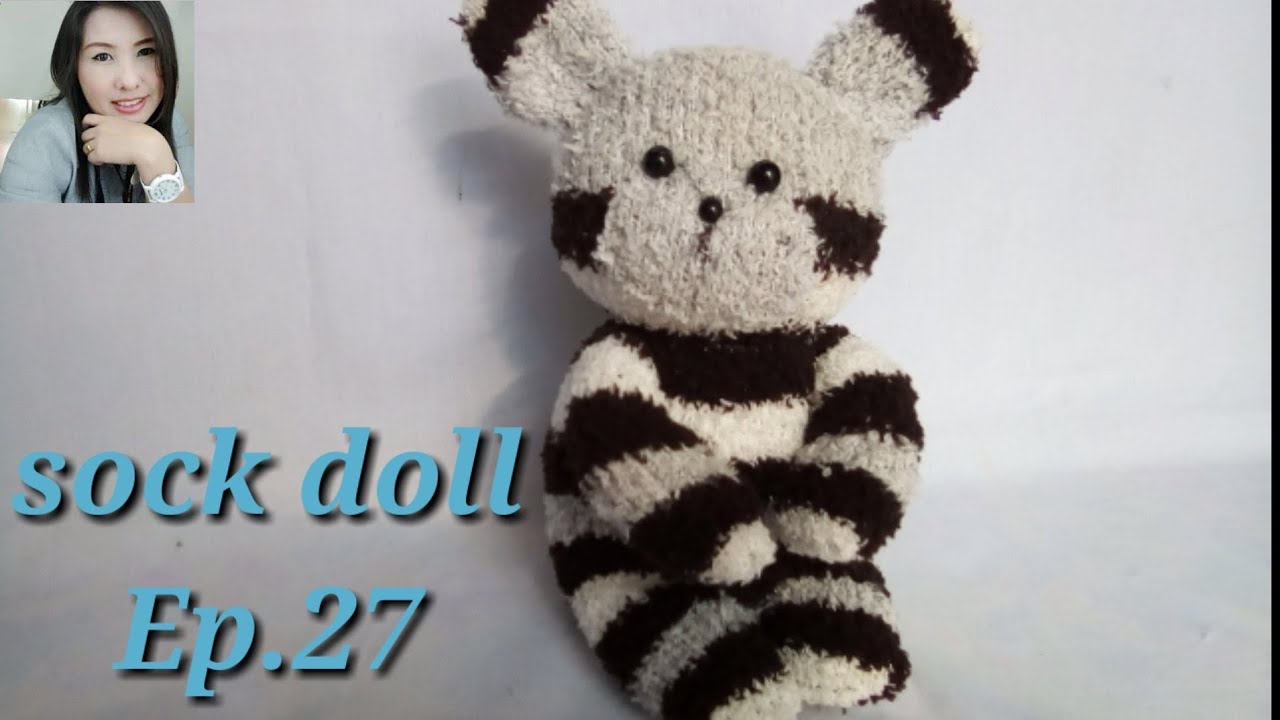 ตุ๊กตาถุงเท้าEp.27 how to make sock doll