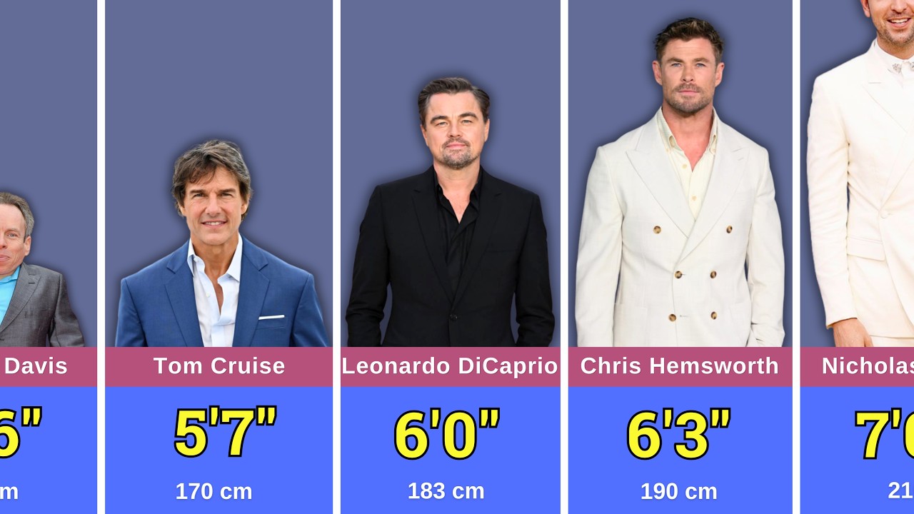 Height Comparison: Shocking Height of Hollywood Actors From Shortest to Tallest