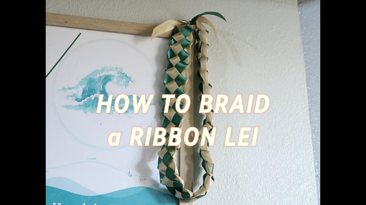 ~ EASY RIBBON LEI TUTORIAL ~
