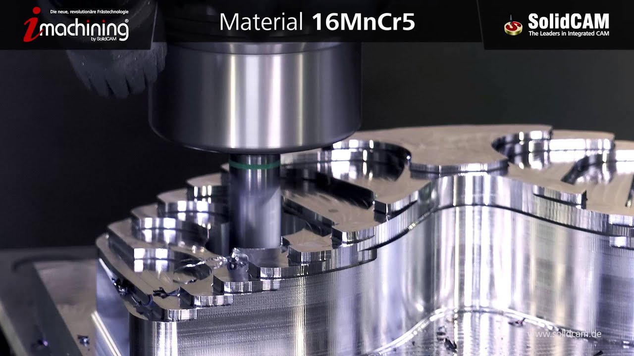 iMachining 3D - Brillen Modell fräsen - 16MnCr5