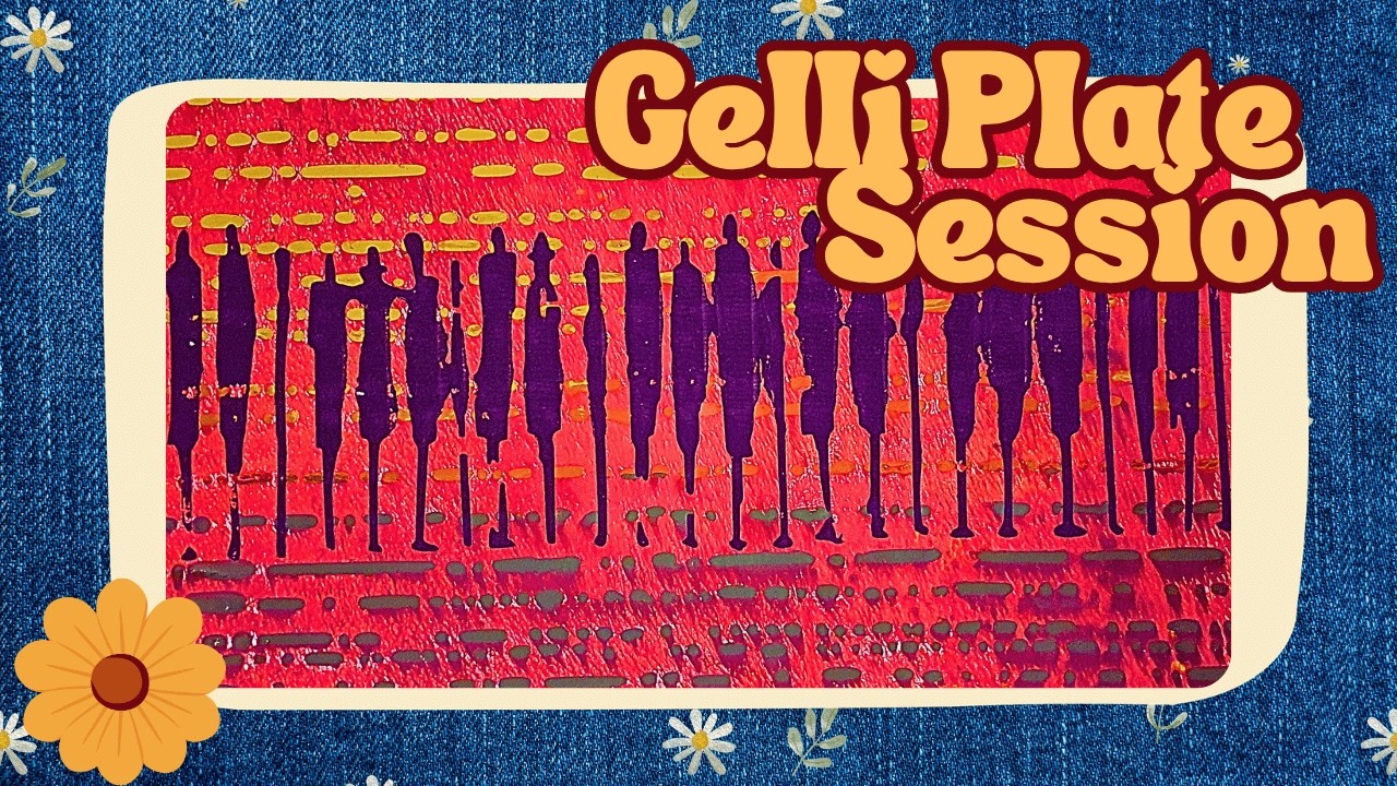I Created 18 Gelli Prints in One Session - Textured & Colorful | Relax & Create