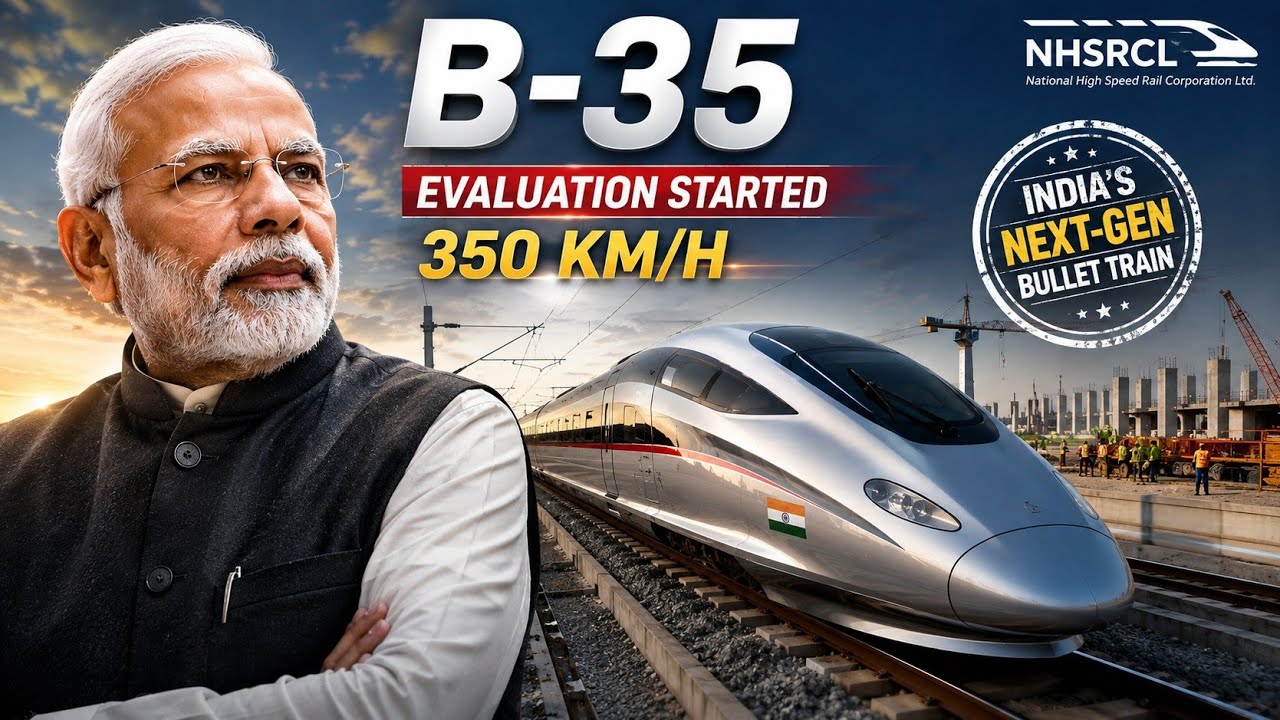 India's B35 Bullet Train! 350 KM/H Made in India Project Begins | NHSRCL Big Update