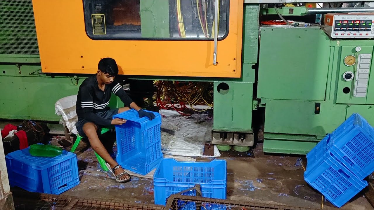 550 ton injection molding machine crate making