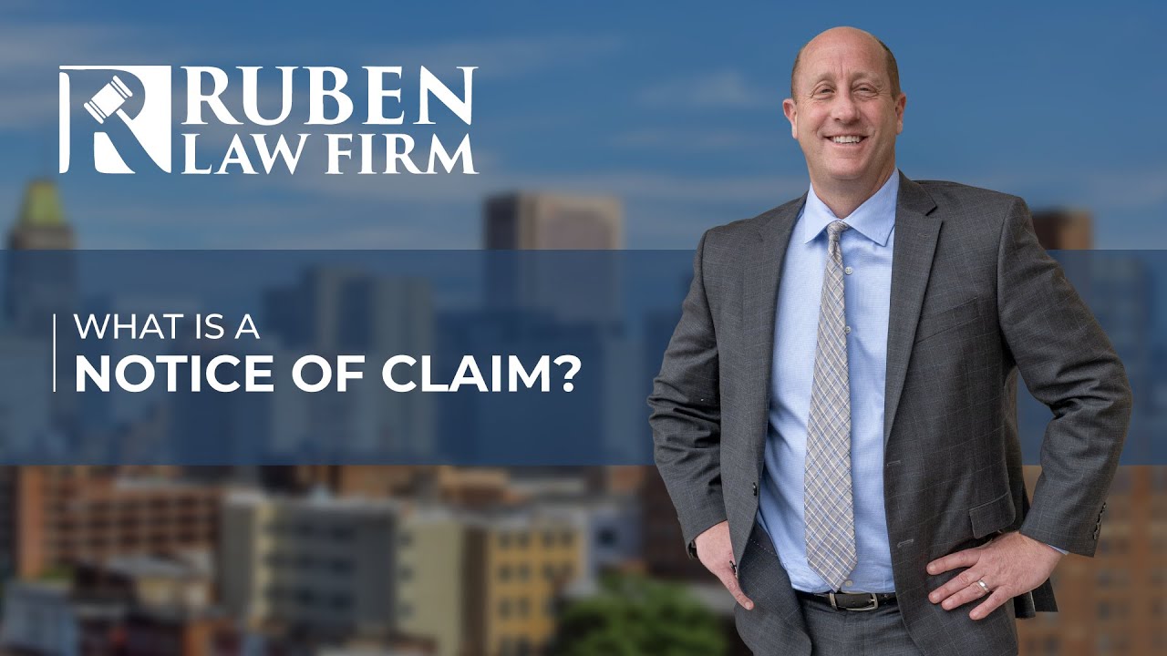 Maryland Personal Injury Lawyer David Ruben | What is a Notice of Claim?