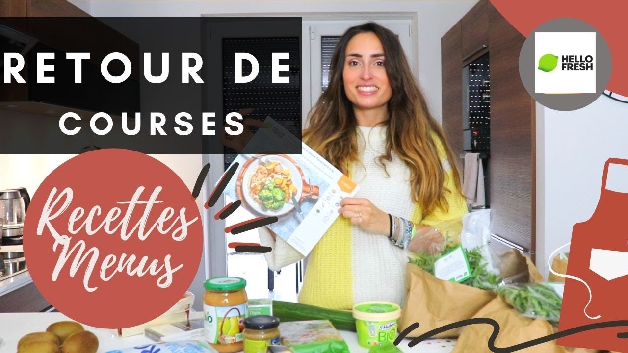 RETOUR DE COURSES 🛒 I MENUS DE LA SEMAINE + RECETTES I JE TESTE HELLO FRESH I Miss Suzette
