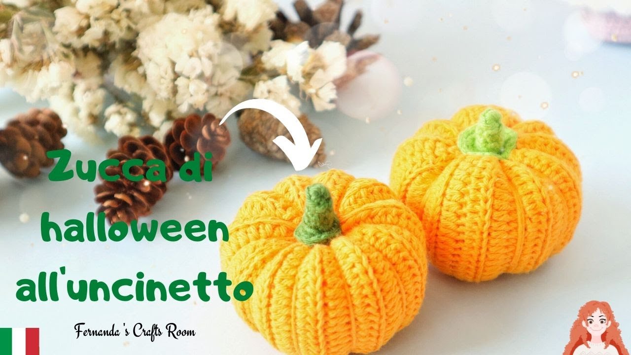 # 23 [ITALIANO] COME FARE UNA ZUCCA ALL'UNCINETTO DI HALLOWEEN | Tutorial simplici e facile